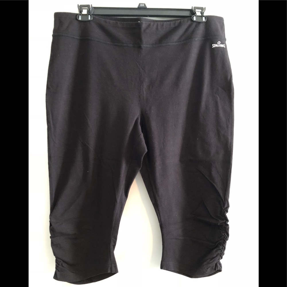Leggings/Tights By Spaulding, Black
